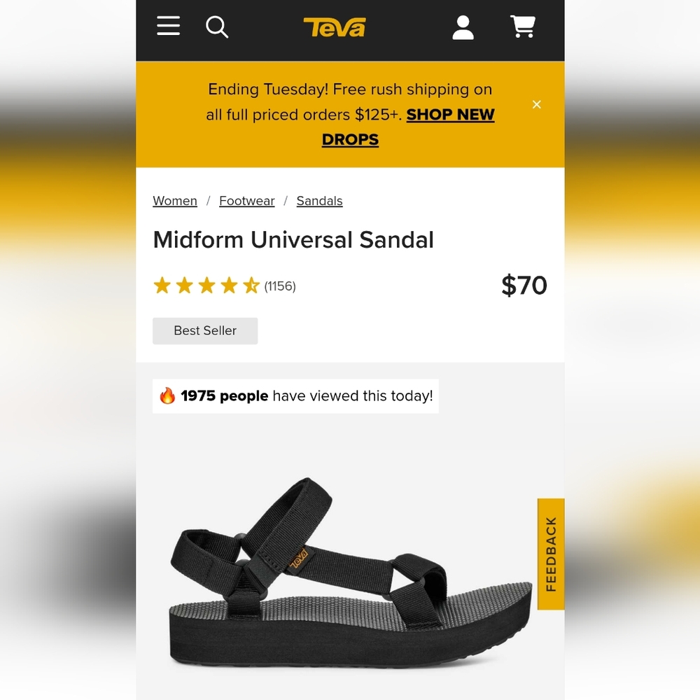 TEVA Midform Universal Womens Sandals